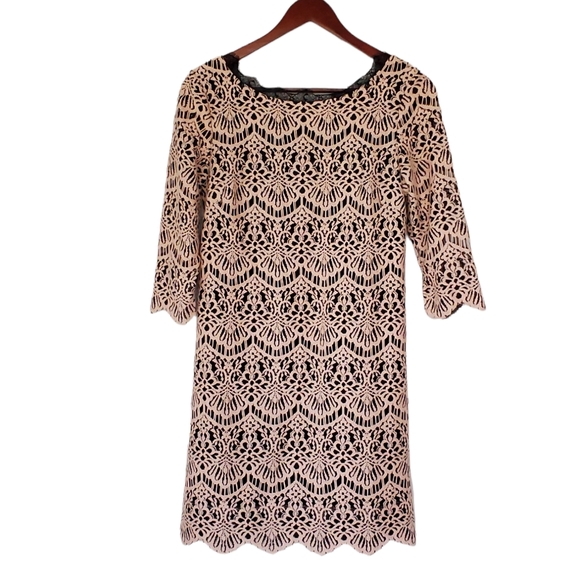 Chelsea28 Sz XXS 3/4 Sleeve Lace Cocktail Dress - Picture 2 of 8